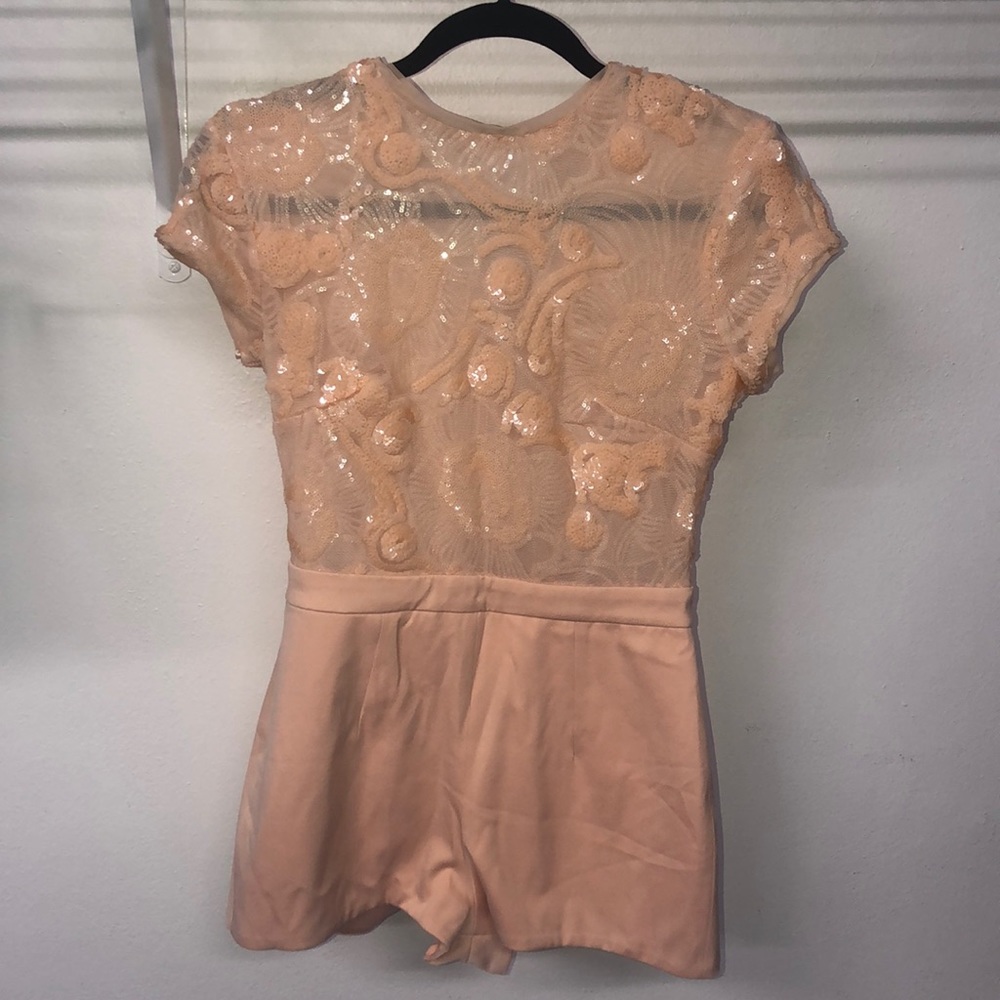 Light Peach Short Jumper-Suit Outfit